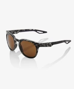 100% Europe CAMPO - Matte Black Havana - Bronze Lens Sunglasses