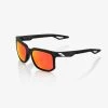 100% Europe CENTRIC - Soft Tact Crystal Black - HiPER Red Multilayer Mirror Lens - FA21 1 100% Europe CENTRIC - Soft Tact Crystal Black - HiPER Red Multilayer Mirror Lens - FA21