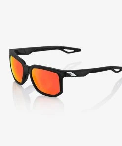 100% Europe CENTRIC - Soft Tact Crystal Black - HiPER Red Multilayer Mirror Lens - FA21