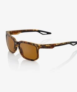 100% Europe CENTRIC - Soft Tact Havana - Bronze PEAKPOLAR Lens - FA21 Sunglasses