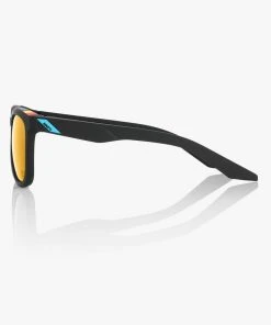 100% Europe Hudson - BWR Black - Soft Gold Mirror Lens