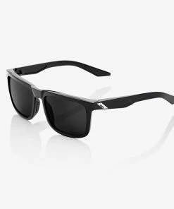 100% Europe BLAKE - Polished Black - Grey PEAKPOLAR Lens - SP22 Sunglasses