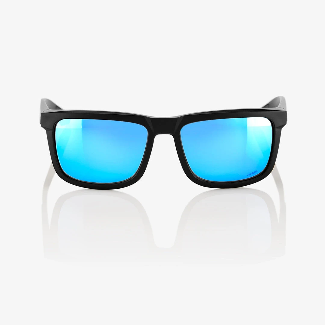 100% Europe Sunglasses BLAKE - Matte Black - HiPER Blue Multilayer Mirror Lens - SP22 4 100% Europe Sunglasses BLAKE - Matte Black - HiPER Blue Multilayer Mirror Lens - SP22