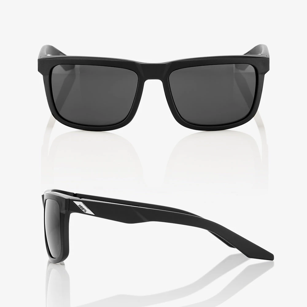 100% Europe Sunglasses BLAKE - Soft Tact Black - Smoke Lens - SP22 4 100% Europe Sunglasses BLAKE - Soft Tact Black - Smoke Lens - SP22