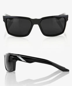 100% Europe DAZE - Polished Black - Grey PEAKPOLAR Lens