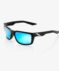 100% Europe DAZE - Matte Black - HiPER Blue Multilayer Mirror Lens Sunglasses