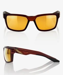 100% Europe DAZE - Soft Tact Rootbeer - Flash Gold Lens