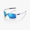 100% Europe SPEEDCOUPE - Matte White - HiPER Blue Multilayer Mirror Lens Sunglasses 2 100% Europe SPEEDCOUPE - Matte White - HiPER Blue Multilayer Mirror Lens Sunglasses