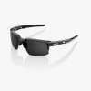 100% Europe Sunglasses SPEEDCOUPE - Polished Black - Grey PeakPolar Lens