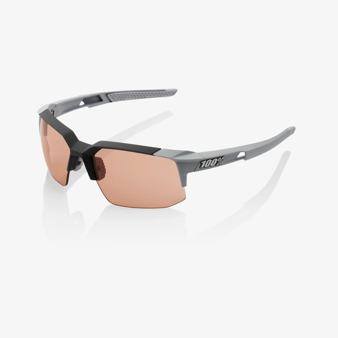 100% Europe Sunglasses SPEEDCOUPE - Soft Tact Stone Grey - HiPER Coral Lens 3 100% Europe Sunglasses SPEEDCOUPE - Soft Tact Stone Grey - HiPER Coral Lens