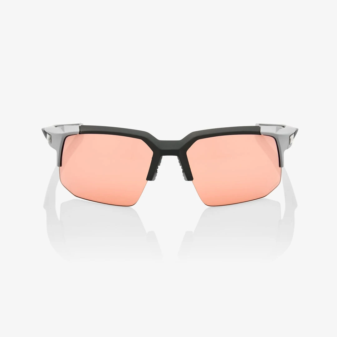100% Europe Sunglasses SPEEDCOUPE - Soft Tact Stone Grey - HiPER Coral Lens 4 100% Europe Sunglasses SPEEDCOUPE - Soft Tact Stone Grey - HiPER Coral Lens