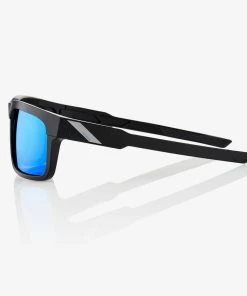 100% Europe TYPE-S - Matte Black - HiPER® Blue Multilayer Mirror Sunglasses