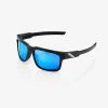 100% Europe TYPE-S - Matte Black - HiPER® Blue Multilayer Mirror Sunglasses 1 100% Europe TYPE-S - Matte Black - HiPER® Blue Multilayer Mirror Sunglasses