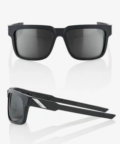 100% Europe TYPE-S - Soft Tact Black - Smoke Sunglasses