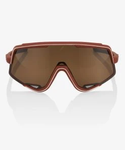 100% Europe Sunglasses GLENDALE - Soft Tact Bordeaux - Bronze Lens