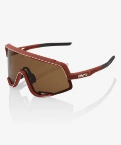 100% Europe Sunglasses GLENDALE - Soft Tact Bordeaux - Bronze Lens
