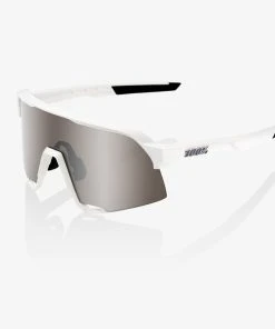 100% Europe S3 - Matte White - HiPER Silver Mirror Lens