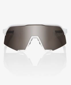 100% Europe S3 - Matte White - HiPER Silver Mirror Lens