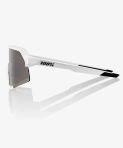 100% Europe S3 - Matte White - HiPER Silver Mirror Lens