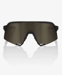 100% Europe S3 - Soft Tact Black - Soft Gold Mirror Lens Sunglasses