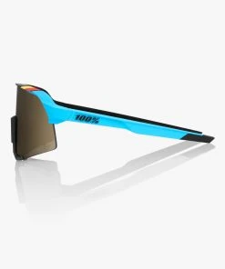 100% Europe S3 - BWR Black - Soft Gold Mirror Lens Sunglasses