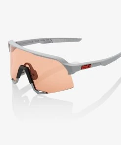 100% Europe S3 - Soft Tact Stone Grey - HiPER Coral Lens - SP21 Sunglasses