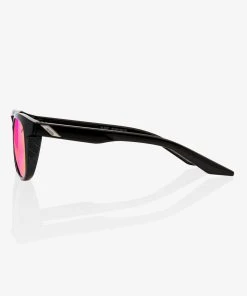 100% Europe Slent - Polished Black - Purple Multilayer Mirror Lens