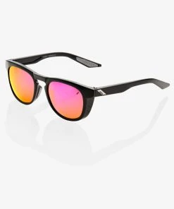 100% Europe Slent - Polished Black - Purple Multilayer Mirror Lens