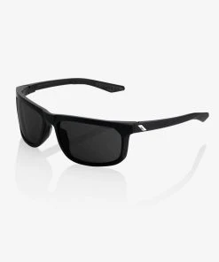 100% Sunglasses HAKAN - Soft Tact Black - Grey PEAKPOLAR Lens
