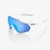 100% Europe RACETRAP - Matte White - HiPER Blue Multilayer Mirror Lens Sunglasses 2 100% Europe RACETRAP - Matte White - HiPER Blue Multilayer Mirror Lens Sunglasses
