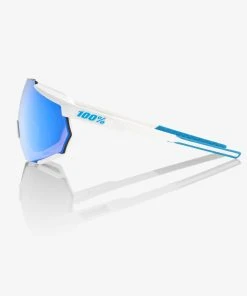 100% Europe RACETRAP Movistar Team White HiPER Blue Multilayer Mirror Lens