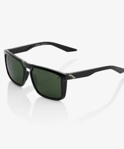 100% Europe RENSHAW - Gloss Black - Grey Green Lens
