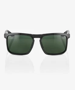 100% Europe RENSHAW - Gloss Black - Grey Green Lens