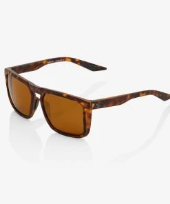 100% Europe Sunglasses RENSHAW - Soft Tact Havana - Bronze PEAKPOLAR Lens