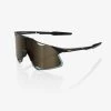 100% Europe Sunglasses HYPERCRAFT - Matte Black - Soft Gold Mirror Lens - FA21