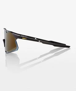 100% Europe Sunglasses HYPERCRAFT - Matte Black - Soft Gold Mirror Lens - FA21