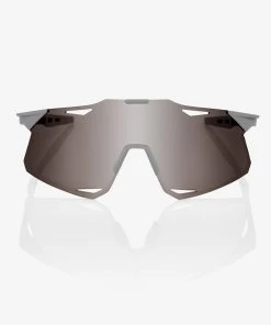 100% Europe Sunglasses HYPERCRAFT® - Matte Stone Grey - HiPER® Silver Mirror Lens