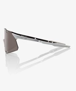 100% Europe Sunglasses HYPERCRAFT® - Matte Stone Grey - HiPER® Silver Mirror Lens