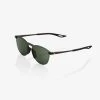 100% Europe LEGERE Round - Matte Black - Grey Green Lens SP22 Sunglasses 2 100% Europe LEGERE Round - Matte Black - Grey Green Lens SP22 Sunglasses