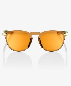 100% Europe Sunglasses LEGERE ROUND - Matte Metallic Viperidae - Bronze Multilayer Mirror Lens