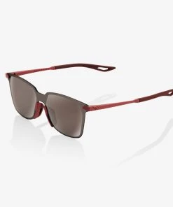 100% Europe LEGERE Square - Soft Tact Crimson - HiPER® Silver Mirror Lens