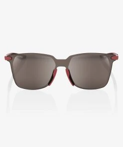 100% Europe LEGERE Square - Soft Tact Crimson - HiPER® Silver Mirror Lens