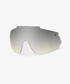 100% Europe RACETRAP Replacement Lens - Low-light Yellow Silver Mirror Sunglasses