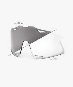 100% Europe Sunglasses HYPERCRAFT Replacement Lens - Photochromic Clear/Smoke