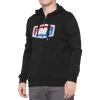 100% Fleece OFFICIAL Zip Hooded Sweatshirt - Black 1 100% Fleece OFFICIAL Zip Hooded Sweatshirt - Black