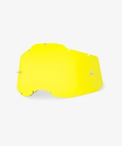 100% Europe Goggle Lenses RACECRAFT2/ACCURI2/STRATA2 Replacement Lens Yellow