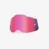 100% Europe RACECRAFT2/ACCURI2/STRATA2 Replacement Lens Pink