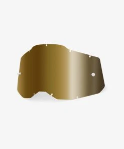 100% Europe RACECRAFT2/ACCURI2/STRATA2 Replacement Lens True Gold Goggle Lenses