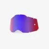 100% Europe Goggle Lenses Generation2 Goggle Replacement Lens Red Mirror/Blue