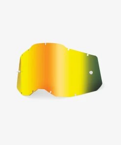 100% Europe RACECRAFT2/ACCURI2/STRATA2 Replacement Lens Gold Mirror